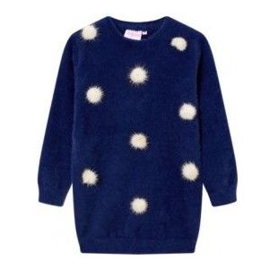 SOMEONE : Super zacht kleedje met pompons