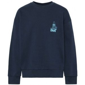 GRUNT : Zachte sweater met print voor en achter