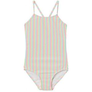 NAME IT : Badpak met fijne streepjes in kleur