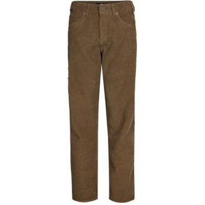 PETROL : Wijde broek in fijne rib