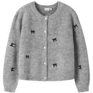 NAME IT : Gebreide vest met strikjes