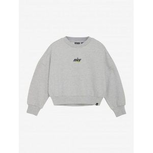 INDIAN BLUE : Oversize sweater voor- achter print