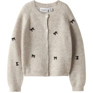 NAME IT : Gebreide vest met strikjes