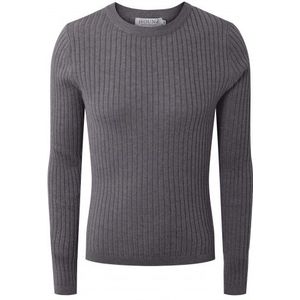 HOUND : Korte, nauwsluitende trui in geribde kwal