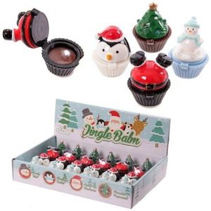 Kerstmis Lippenbalsem - Kerstboom, Sneeuwpop, Kerstman, Pinguïn