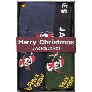 JACK & JONES : Gift box met boxershort + 2 paar kousen