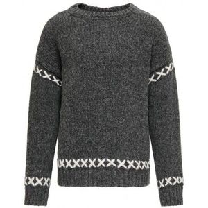 KIDS ONLY : Gebreide pullover kruisjes op de mw
