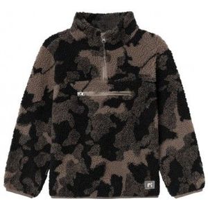 NAME IT : Teddy sweater met rits bovenaan