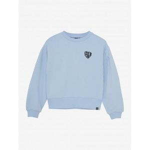 INDIAN BLUE : Oversize sweater voor- achter print