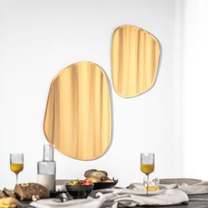 By-Boo - Organische Spiegel - Amber - Klein - Glas
