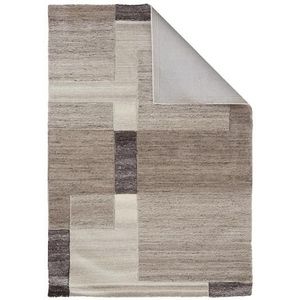 Light & Living Almao vloerkleed 160x230 cm wol - beige+donkerbruin -  Stof