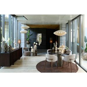 Light & Living Arcola vloerkleed ø220 cm - donkerbruin -  Stof