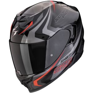 Scorpion EXO-520 EVO AIR TERRA - Zwart/Zilver/Rood - Large