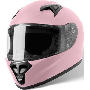VINZ Parana Kinderhelm Motor / Scooter  - Mat Roze - Young Medium