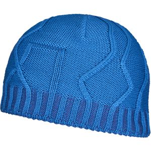 ORTOVOX Merino Tangram Knit Beanie Mountain-Blue maat One