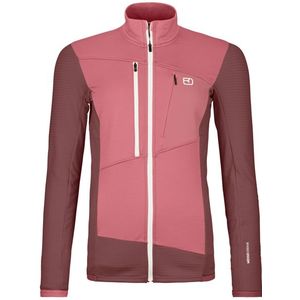 ORTOVOX Fleece Grid Jacket Women Mountain Rose maat L