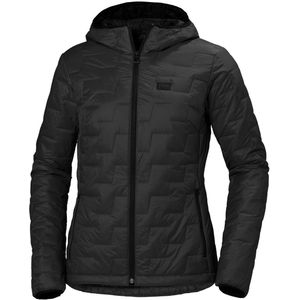 Helly Hansen Women Lifaloft Hooded Ins Jacket Black Matte maat S