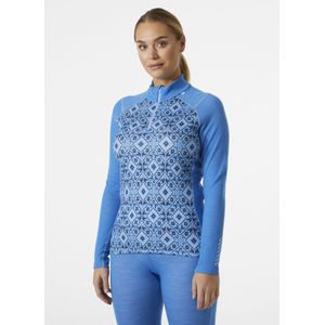 Helly Hansen Women Lifa Merino Midw Gra 1/2 Zip Ultra Blue Star Pixel maat M