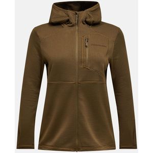Peak Performance - Trail Polartec Power Grid Zip Hood - Fleece Hoodie - Meadow Moss