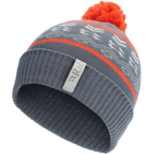 Rab Khroma Bobble Beanie Orion Blue/Red Grapefruit maat One