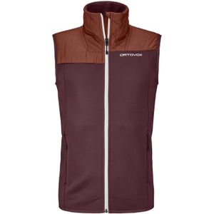 ORTOVOX Men Fleece Plus Vest Winetasting maat L