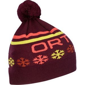 ORTOVOX Nordic Knit Beanie Dark-Wine maat One