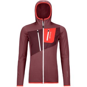 ORTOVOX Women Fleece Grid Hoody Mountain Rose maat M