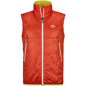 ORTOVOX Men Swisswool Piz Vial Vest Hot Orange maat XL