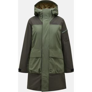 Peak Performance Women 2L Insulated Shell Stretch Parka Olive Extreme maat L