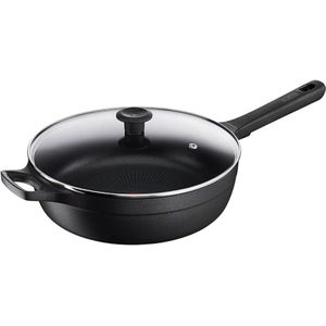 Tefal Trattoria Pro Hapjespan met Deksel - Ø28cm - Gietaluminium - Zwart