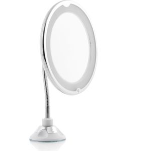 InnovaGoods Spiegel met Flexibele Arm - LED - Zuignap - Vergrotend - Ø20cm