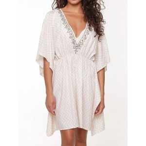 LingaDore Beach Kaftan Fishbone | Grösse: 44 | Farbe: Elfenbein/Print