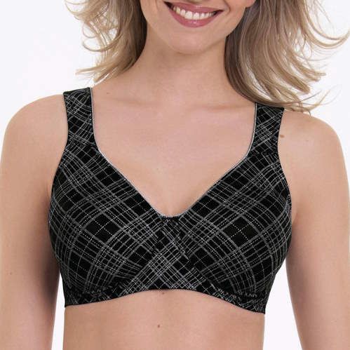 Rosa Faia Nicht geformter BH Twin Art | Grösse: 75F | Farbe: Schwarz/Grau
