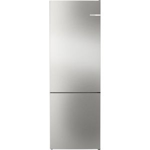 Serie 4 Vrijstaande koel-vriescombinatie met bottom-freezer 203 x 70 cm Geborsteld staal AntiFingerprint, Total No Frost KGN492IDF
