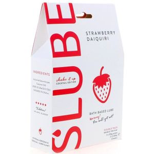 Slube – Massage en Glijmiddel Aardbeien Daiquiri – Groot verpakking