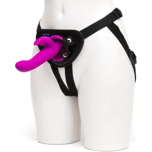 Happy Rabbit - Vibrating Strap-On Harness Set Paars - Vibrator