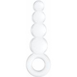 Chrystalino Tickler -  White glazen dildo