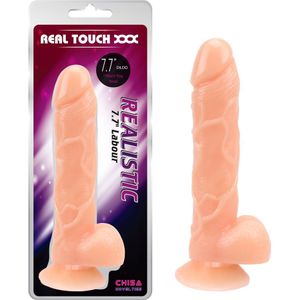 Real Touch XXX - Realistische Dildo met zuignap - 19.5 cm
