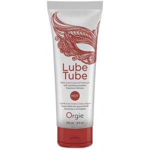 Lube Tube Hot - Glijmiddel op Waterbasis met Verwarmend Effect - 150 ml
