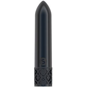 Royal Gems - Krachtige mini oplaadbare vibrator - Zwart