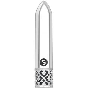 Royal Gems - Krachtige mini oplaadbare vibrator - Zilver