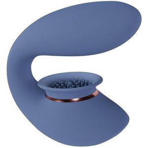 Twitch 3 - Vibrerende en zuigende Vibrator - Blauw