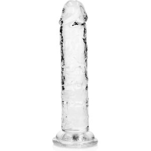 Dildo recht model met zuignap 14.5 cm - Transparant