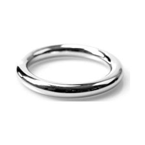 Erotic Metal cockring 6 mm breed zilver kleur