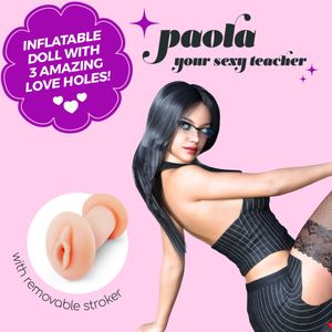 Paola de Lerares Opblaaspop met Stroker