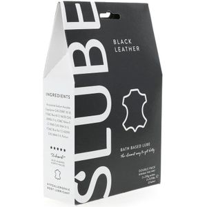 Slube – Massage en Glijmiddel Black Leather – Groot verpakking