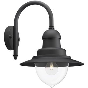 Raindrop buitenwandlamp 1-lichts zwart - Philips
