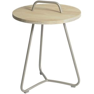 Ava side table diameter48,5x63 cm taupe - Max&Luuk
