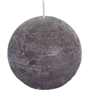 Rustic sphere candle 80 taupe - Spaas