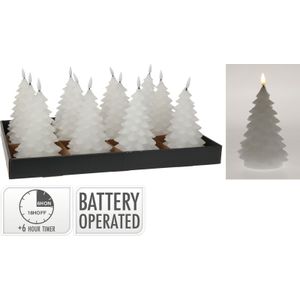 Nampook - Ledkaars - Wit - 17 cm - Kerstversiering